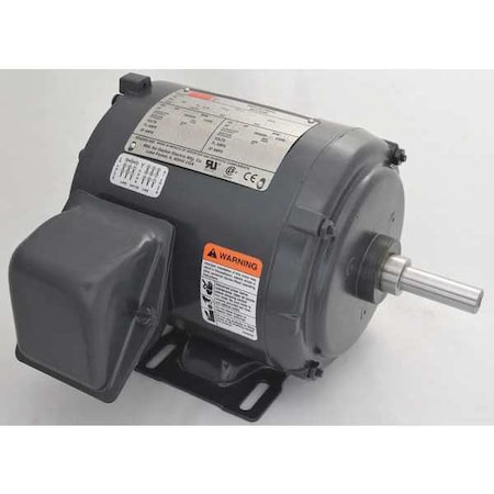 Dayton Three-Phase General Purpose Motor, 1/2 HP, 56 Frame, 208-230/460V AC Voltage, 1755 Nameplate RPM 3N695