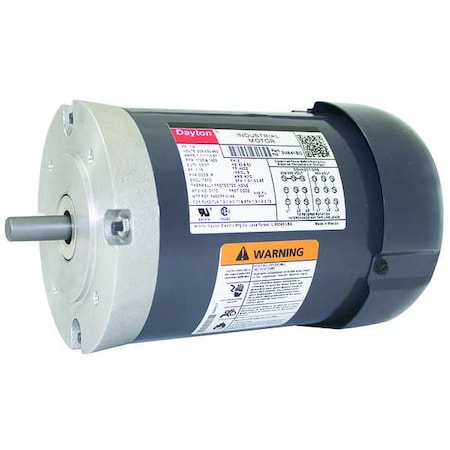 Dayton Three-Phase General Purpose Motor, 1/4 HP, 42CZ Frame, 230/460V AC Voltage, 1,725 Nameplate RPM 3N841