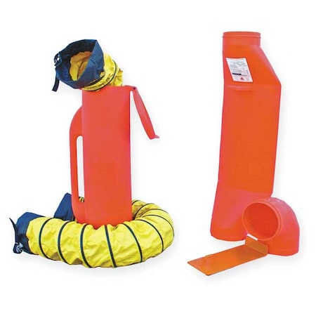 Air Systems Intl Ventilation Kit, 6 and 15 ft., Orange SV-CUP