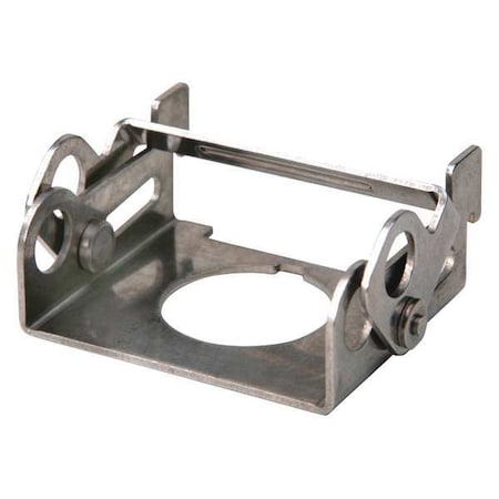 Brady Push Button Lockout, Silver, Steel, 2 Max. No. of Padlocks, 33/100 in Max. Shackle Dia. PBL4