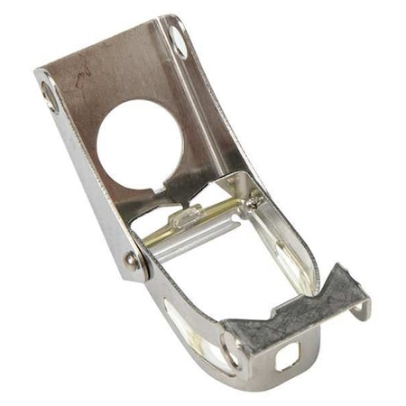 Brady Push Button Lockout, Silver, Acrylic, Steel, 2 Max. No. of Padlocks, 7/10 in Max. Shackle Dia. PBL8