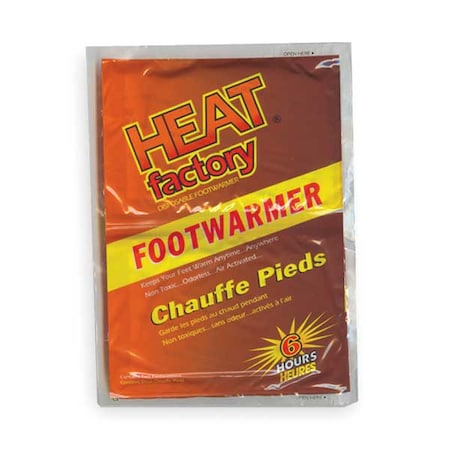 Heat Factory Foot Warmer, 2-3/4 x 3-1-/2 In, PR, PK3 19483