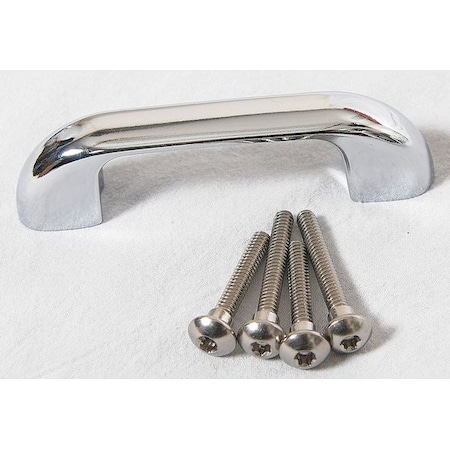 Asi Global Partitions 1" x 4" Zamac Door Pull, for Polymer Partition 40-8561709