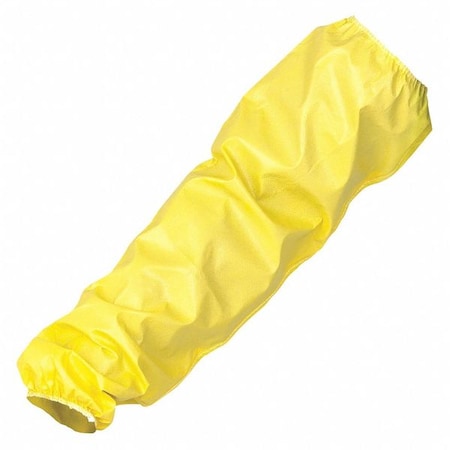 Ansell KleenGuard A70 Protective Sleeves, 21 in Length, 1.5 mil Thick, Bound Seam, Yellow, 200 PK 97780