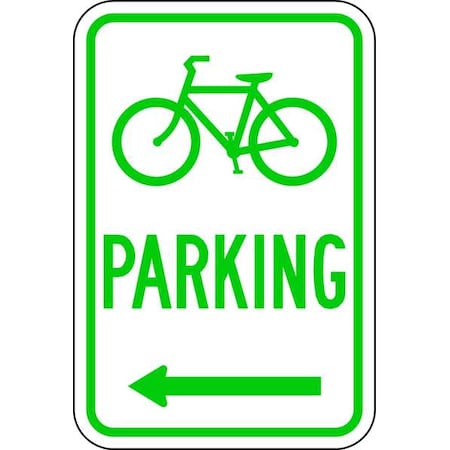 Lyle Bicycle Parking Sign, 18" x 12, D4-3L-12HA D4-3L-12HA