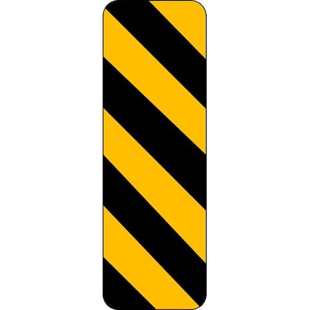 Lyle Clearance Marker Traffic Sign, 12 in H, 6 in W, Aluminum, Vertical Rectangle, No Text, OM-3L-6HA OM-3L-6HA
