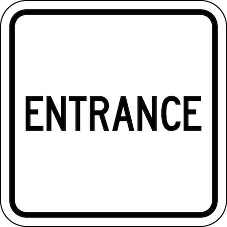 Lyle Entrance Parking Sign, 18 in Height, 18 in Width, Aluminum, Square, English LR7-64B-18HA