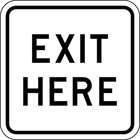 Zing Traffic Sign, 18 in H, 18 in W, Aluminum, Square, English, 2404 2404