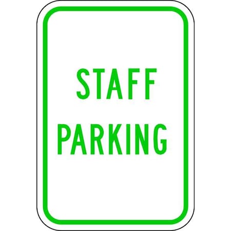 Lyle Staff Parking Sign, 18" x 12, RP-119-12HA RP-119-12HA