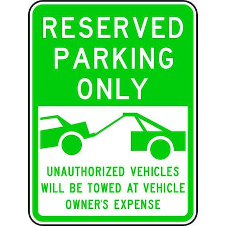 Lyle Reserved Parking Sign, 24" x 18, RP-123-18HA RP-123-18HA
