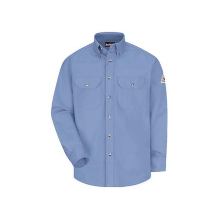 Bulwark Men's Flame-Resistant Collared Shirt, 8.6 cal/sq cm, L, ComforTouch(R) SLU2LB LN L