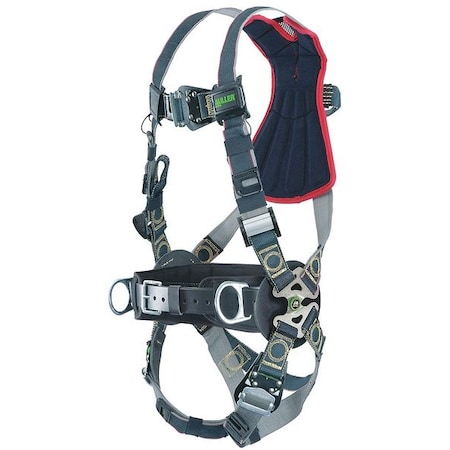 Miller Revolution(R) Arc-Flash Rated Full Body Harness, L/XL, 400 lb., Quick-Connect Chest/ RKNARRL-QC-BDP/UBK