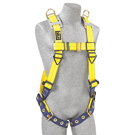 3M Dbi-Sala Delta(TM) Full Body Harness, Universal, 420 lb, Mating Chest/ Tongue Leg Straps 1101254