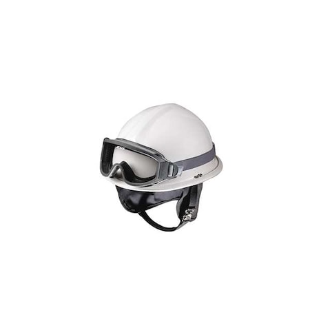 Bullard Fire and Rescue Helmet, Thermoplastic, 4 pt Ratchet, White, Fits Hat Size 6-1/2 to 8 , Modern URXWH