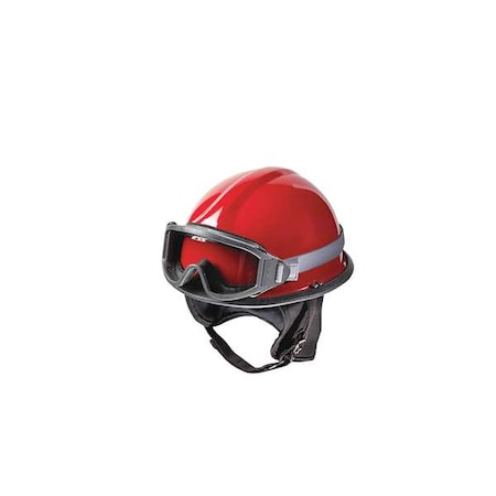 Bullard Fire and Rescue Helmet, Thermoplastic, 4 pt Ratchet, Red, Fits Hat Size 6-1/2 to 8 , Modern URXRD