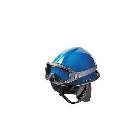 Bullard Fire and Rescue Helmet, Thermoplastic, 4 pt Ratchet, Blue, Fits Hat Size 6-1/2 to 8 , Modern URXBL