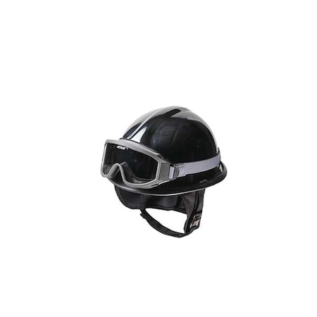 Bullard Fire and Rescue Helmet, Thermoplastic, 4 pt Ratchet, Black, Fits Hat Size 6-1/2 to 8 , Modern URXBK