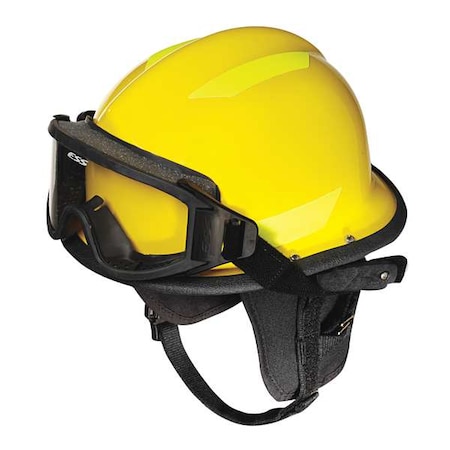 Bullard Fire and Rescue Helmet, Yellow, Modern, Thermoplastic, 4 pt Ratchet, Yellow, Fits Hat Size 6-1/2 to 8 URXYL