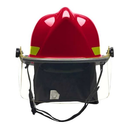Bullard Fire Helmet, Thermoplastic, 4 pt Ratchet, Red, Fits Hat Size 6-1/2 to 8 , Modern LTXRD