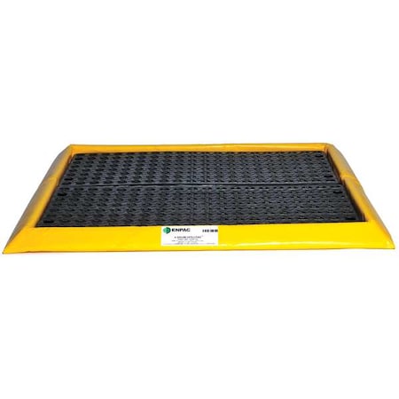 ENPAC Drum Spill Containment Pallet, 24 gal Spill Capacity, 4 Drum 5760-YE-G