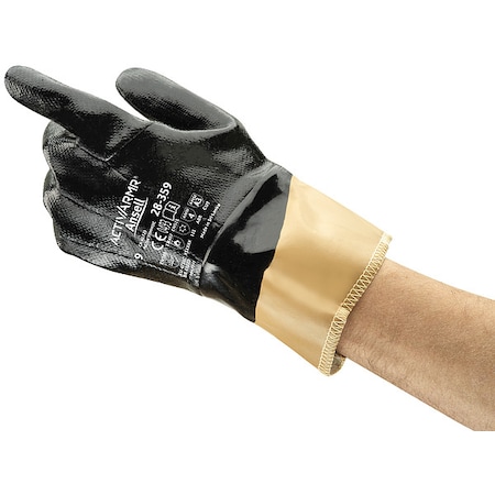 Ansell Cut-Resistant Coated Gloves, Cut Level A3 , Nitrile , Smooth , L 1 PR 28-359