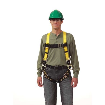Msa Safety Full Body Harness, Universal, Polyester 10072491