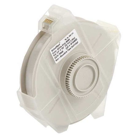 Brady Label Tape Cartridge, White, Labels/Roll: Continuous 113113