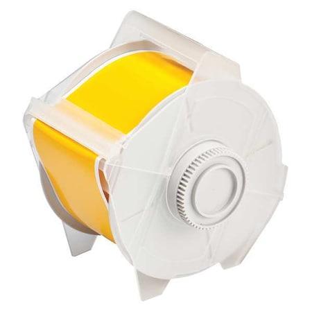 Brady Label Tape Cartridge, Yellow, Labels/Roll: Continuous 113116