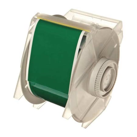 Brady Label Tape Cartridge, Green, Labels/Roll: Continuous 113124