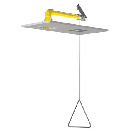 Bradley Emergency Shower, Horizontal, Flush, 20 gpm S19-120FM