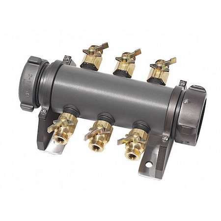 Zoro Select In-Line Male GHT Outlet and Valve MM2575OCV