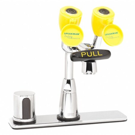 Speakman Sensor 4" Mount, 2 Hole Eyewash/Faucet Combination, Polished Chrome SEF-1812