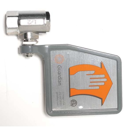 Guardian Equipment Replacement Push Plate/Valve, Brass, Silver, For Use With, Eyewash AP600-101V