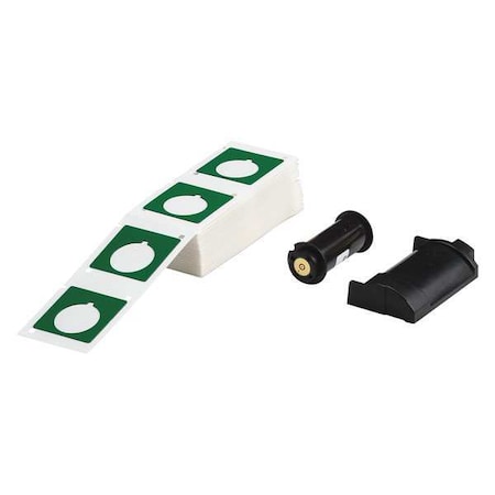 Brady Raised Panel Label, Green, Labels/Roll: 100 PTLEP-169-593-GN