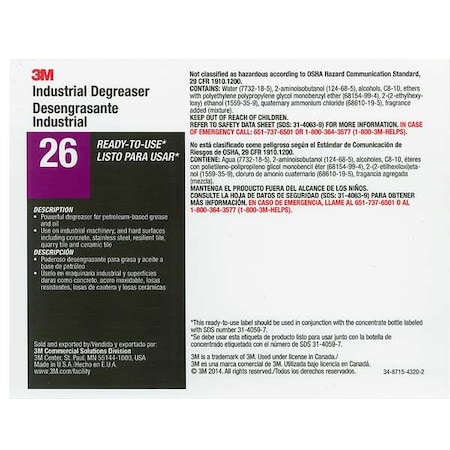 Tolco Secondary Label, Multicolor, PK12 340426