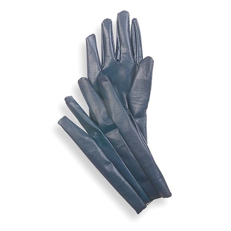 Zoro Select Coated Gloves, Nitrile, Smooth, Full, 1 Abrasion Level, Black, XS (6) 1 PR 3RA95