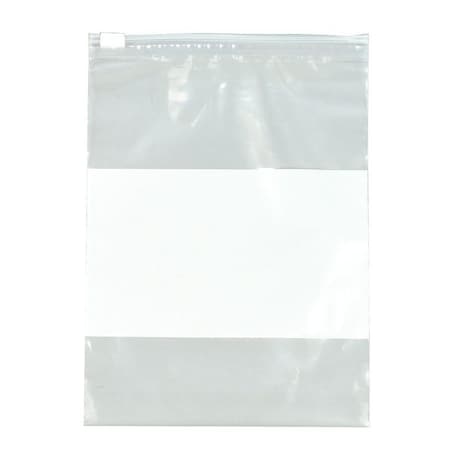 Zoro Select Reclosable Bag, Slide Seal, 9 in L, 6 in W, 3 mil Thick, Low Density Polyethylene (LDPE), Clear 3RB15