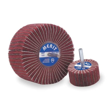 Merit Flap Wheel, Interleaf, AO, 2x1x1/4 Shk, 120G 08834123200