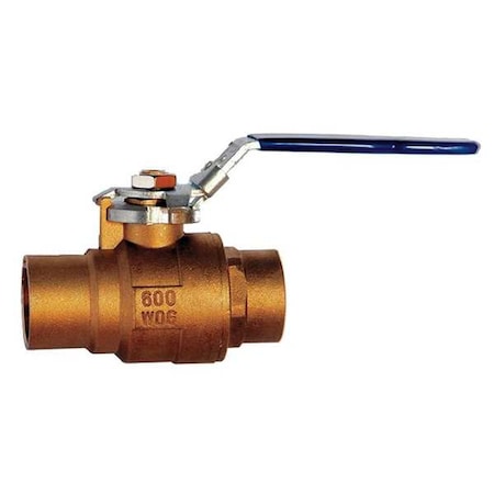 Milwaukee Valve 3/4" Sweat Brass Ball Valve Inline 3/4" BA-485BLL