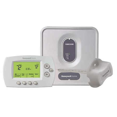 Honeywell Home Wireless Thermostat, 5-1-1 or 5-2 Programs, 3 Heat Pump or 2 Conventional H, 2 C, 20/30VAC YTH6320R1001