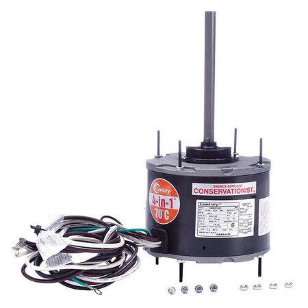 Century Condenser Fan Motor, 1/6to1/3HP, 1075 rpm ORM5458F