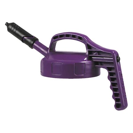 Oil Safe Mini Spout Lid, w/0.27 In Outlet, Purple 100407