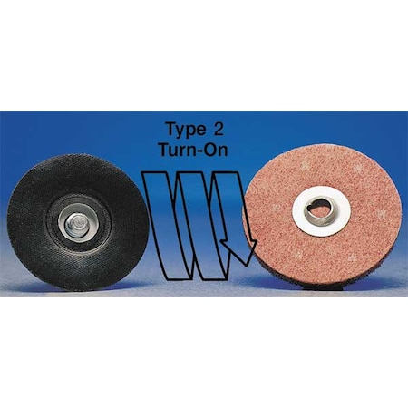 Merit Quick Change Disc, AlO, 1in, 120G, TS, PK100 69957399620