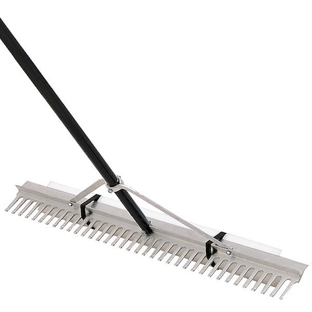Seymour Midwest 36 in Aluminum Lake Rake, 36 Tines, 132 in L Aluminum Handle 86036GR