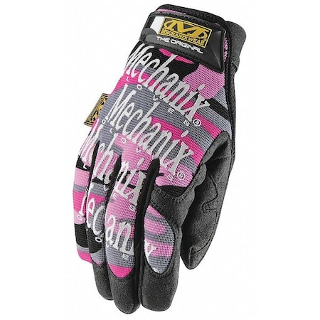 Mechanix Wear Mechanics Gloves, Synthetic Leather Palm, L, Pink Camo MG-72-530