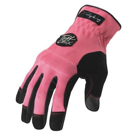 Ironclad Performance Wear Mechanics Gloves, Synthetic Leather Palm, S, Pink TCX-22-S