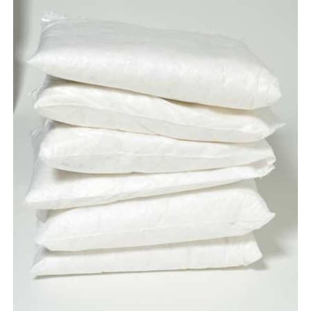Spilfyter Sorbent Pillow, 39 gal, 18 in x 18 in, Non Aggressive, White, 10 PK 150120