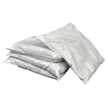 Spilfyter Sorbent Pillow, 13 gal, 18 in x 18 in, Universal, Gray, 10 PK G-62