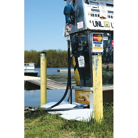 Spilfyter Sorbent Pillow, 13 gal, 18 in x 18 in, Oil, White, 10 PK M-62