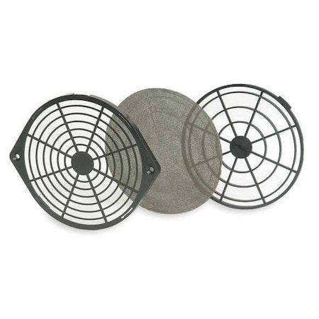 DAYTON Fan Filt Guard Assembly, Fan Size 6-3/4In 3RP16